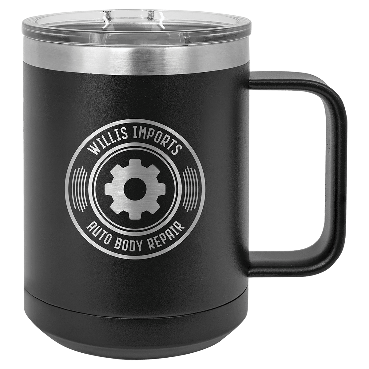 Polar Camel 15 oz. Vacuum Insulated Mug with Slider Lid — Black