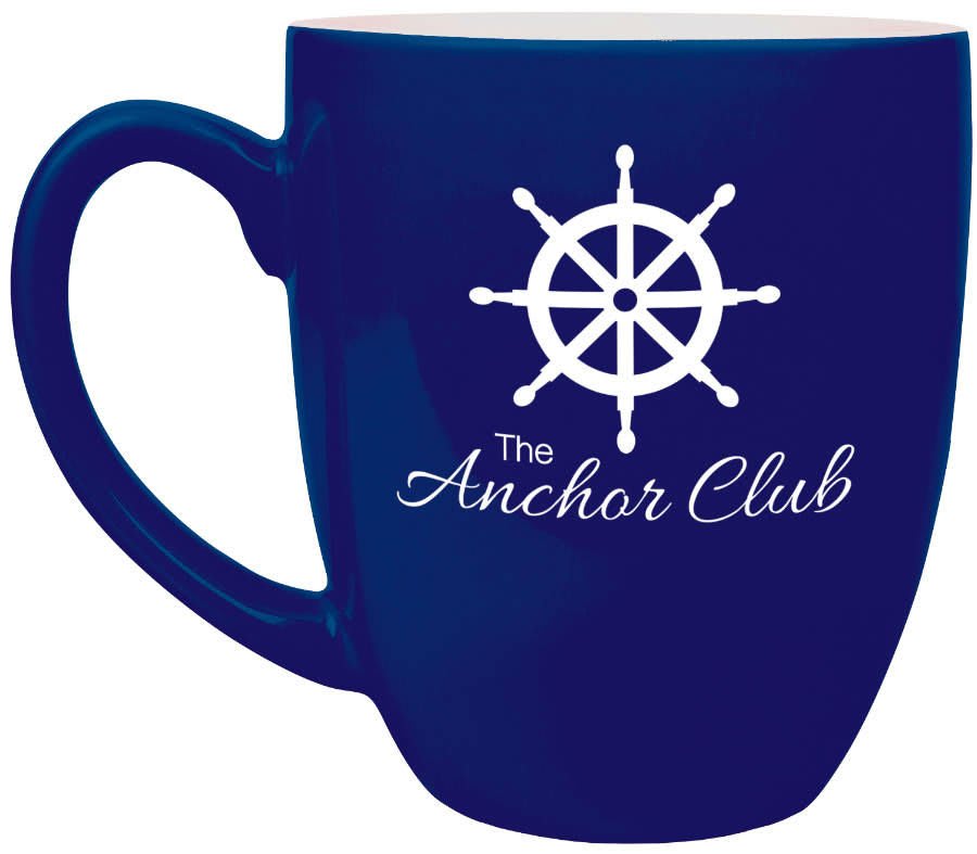 16 oz. Ceramic Bistro LazerMug — Blue