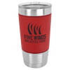 Polar Camel 20 oz. Leatherette Grip Tumbler with Standard Lid