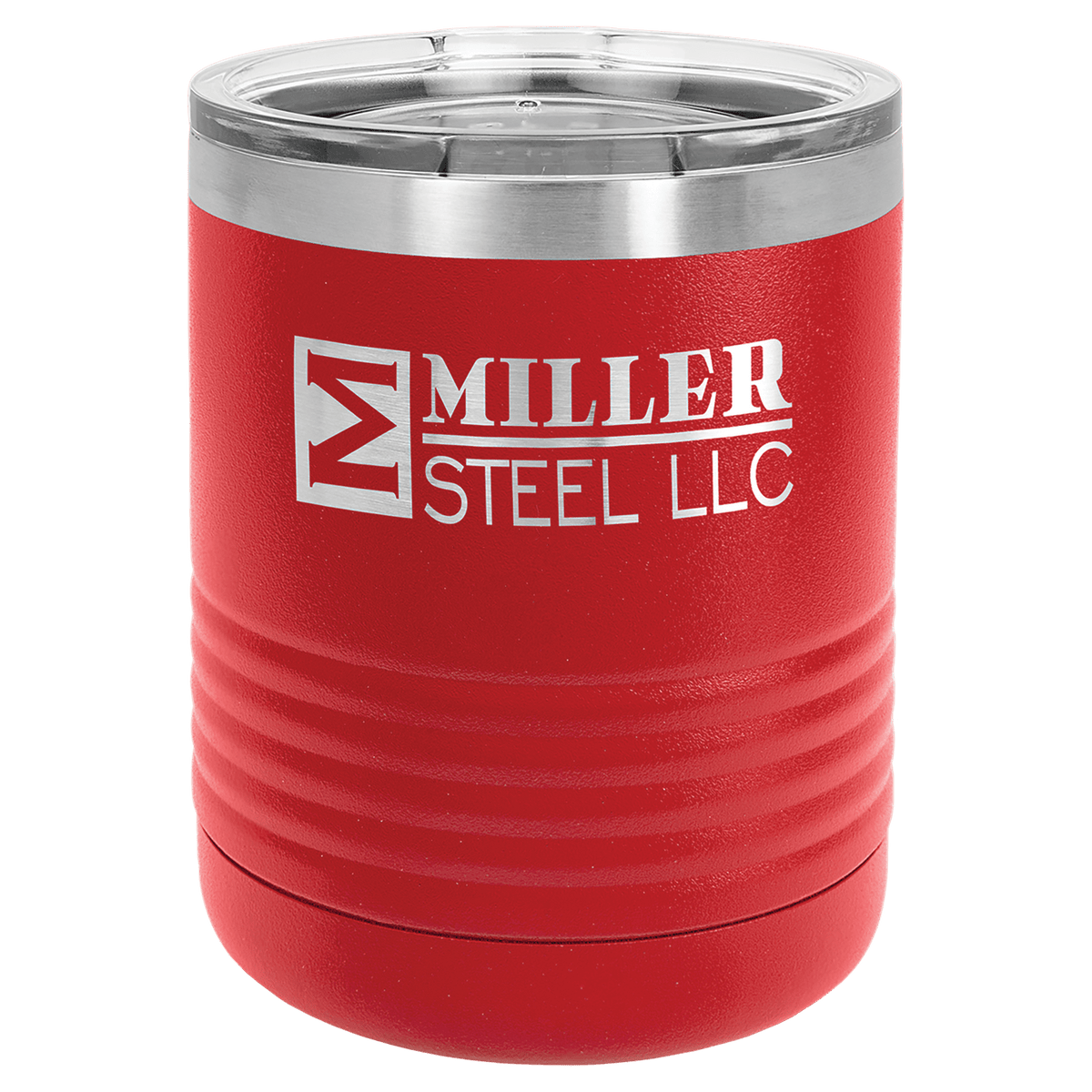 Polar Camel 10 oz. Tumbler with Standard Lid — Red