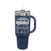 Polar Camel 40 oz. Travel Mug with Snap Lid & Straw