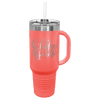 Polar Camel 40 oz. Travel Mug with Snap Lid & Straw