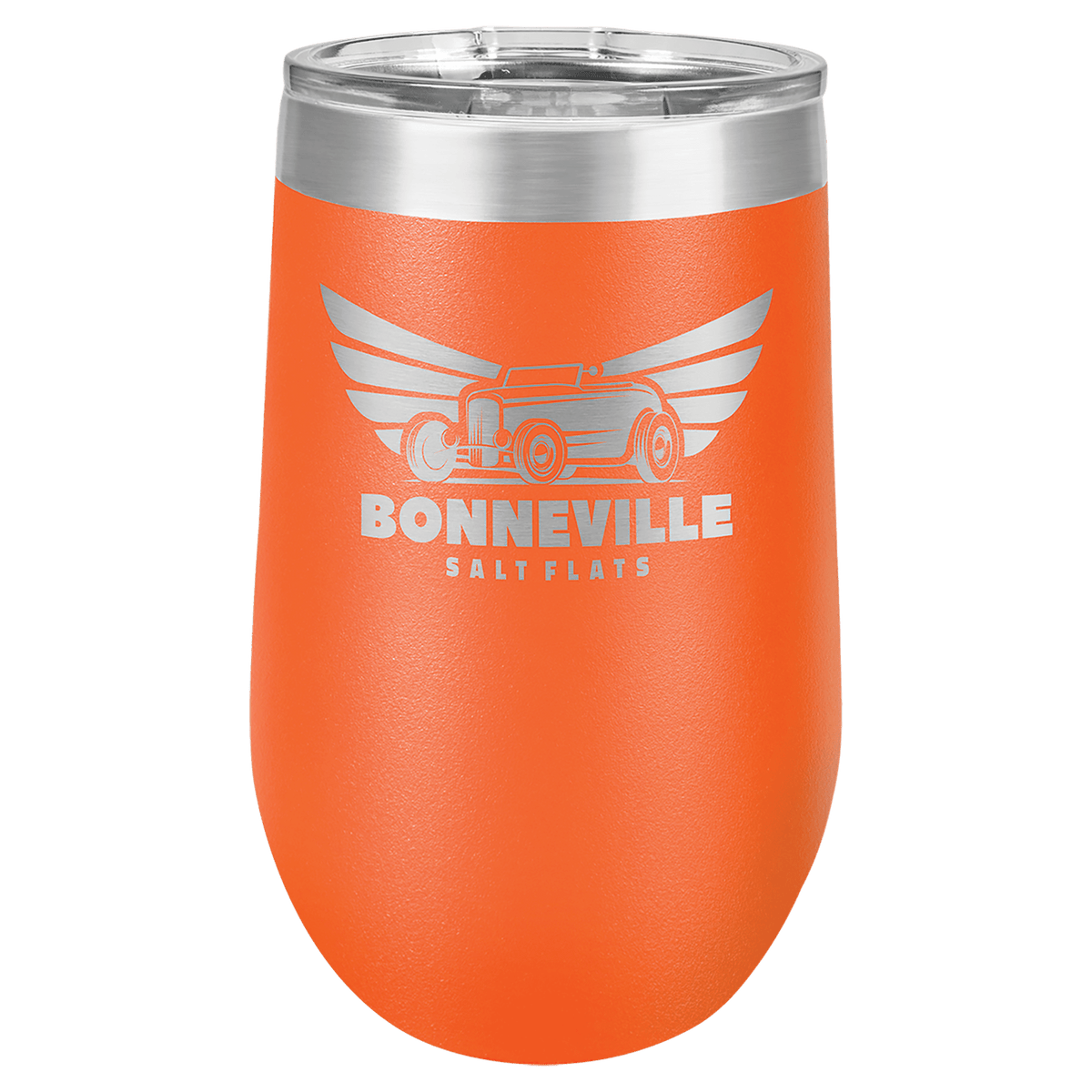 Polar Camel 16 oz. Vacuum Insulated Stemless Tumbler with Lid — Orange