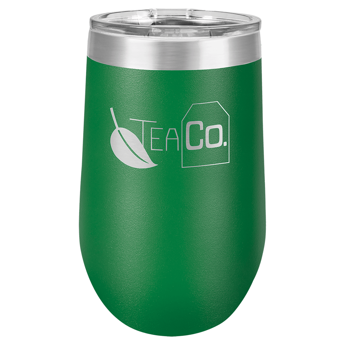 Polar Camel 16 oz. Vacuum Insulated Stemless Tumbler with Lid — Green