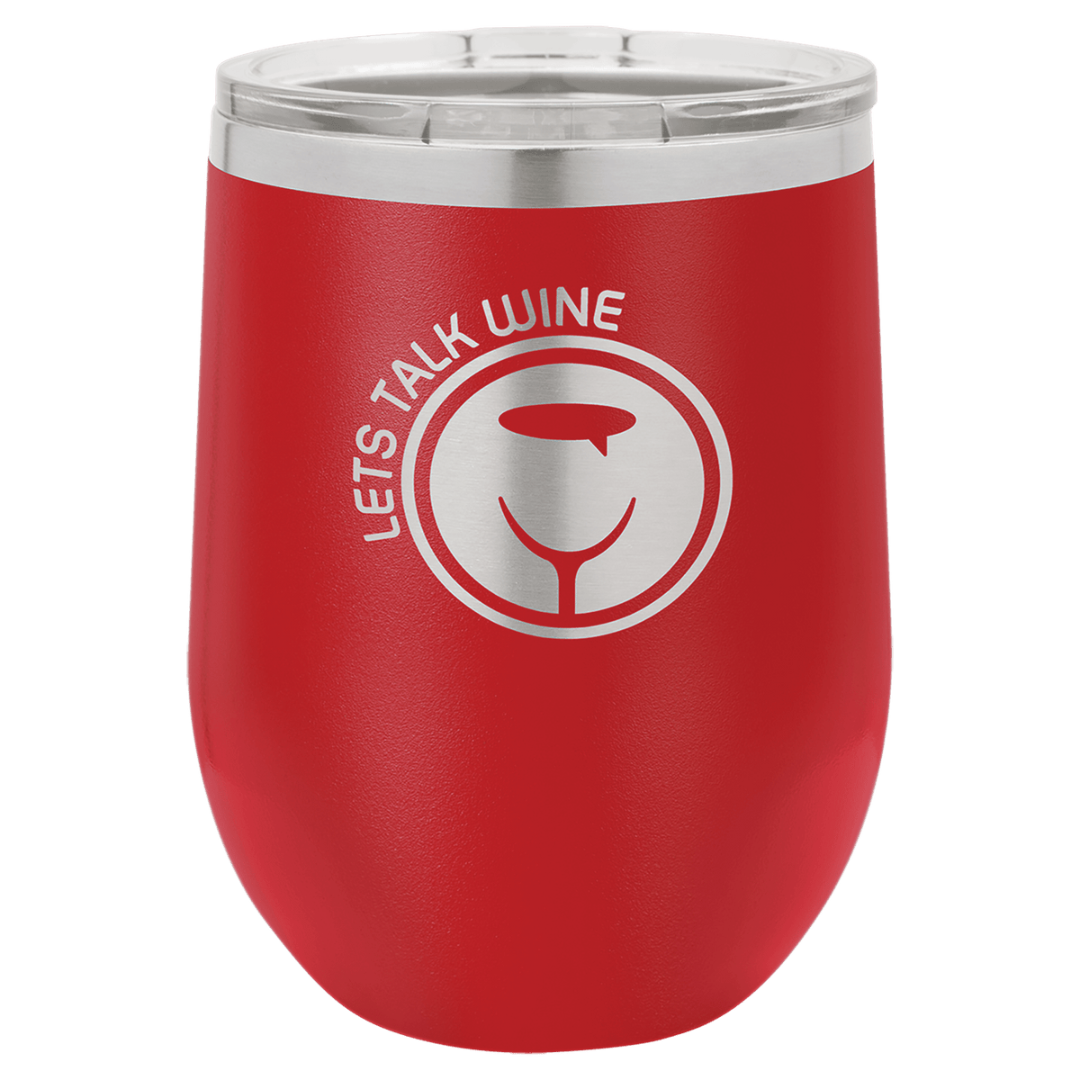 Polar Camel Stemless Wine Tumbler with Standard Lid — 12 oz / Red