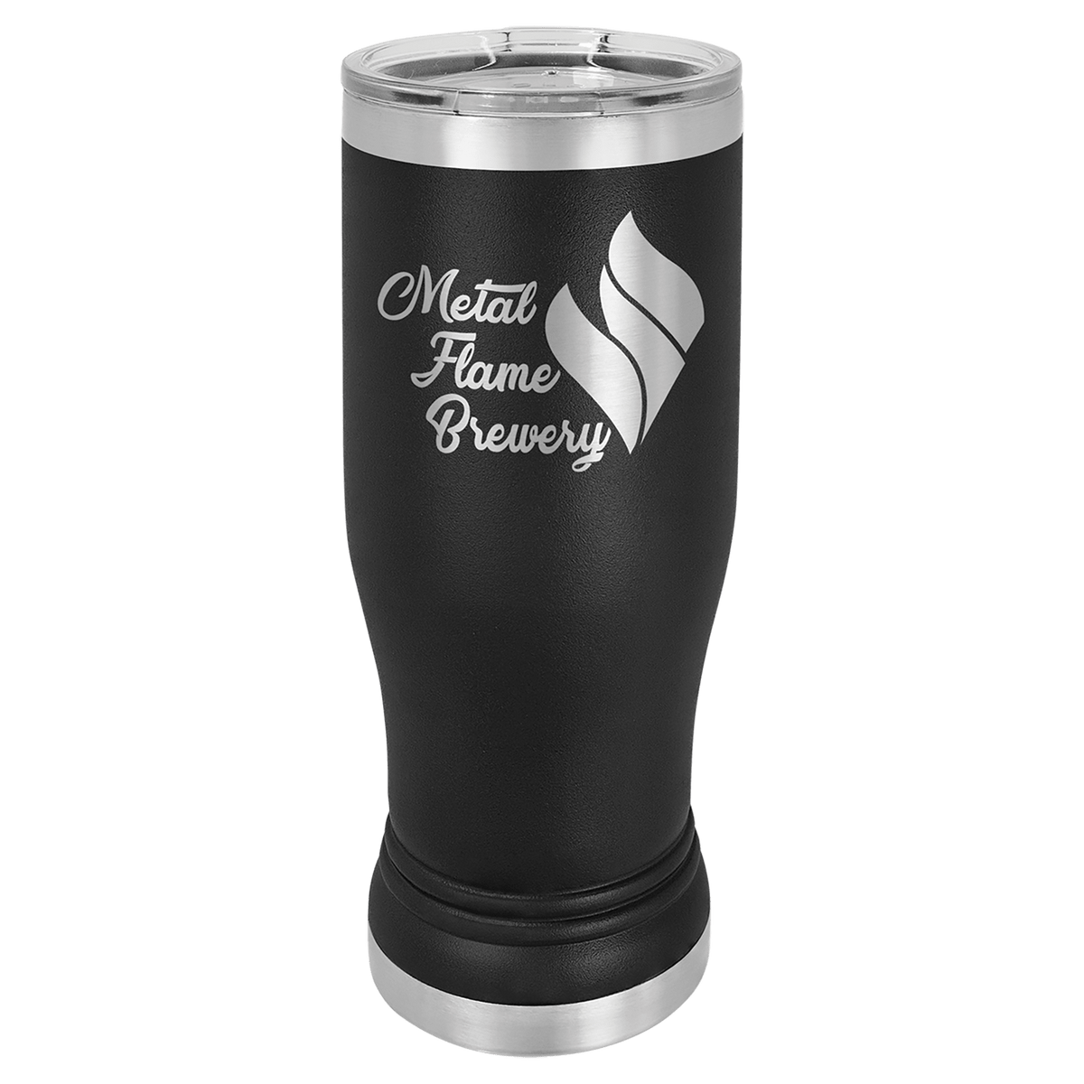Polar Camel Pilsner Tumbler with Standard Lid — 14 oz / Black