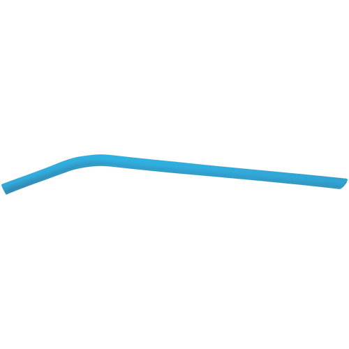 10" Small Silicone Straw — Blue