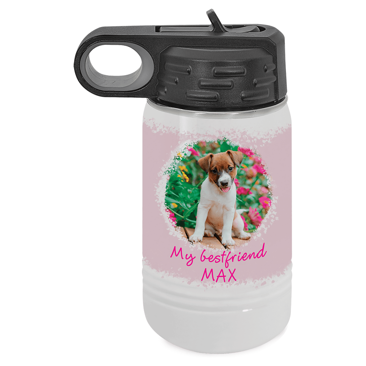 12 oz. Sublimatable Polar Camel Water Bottle — White