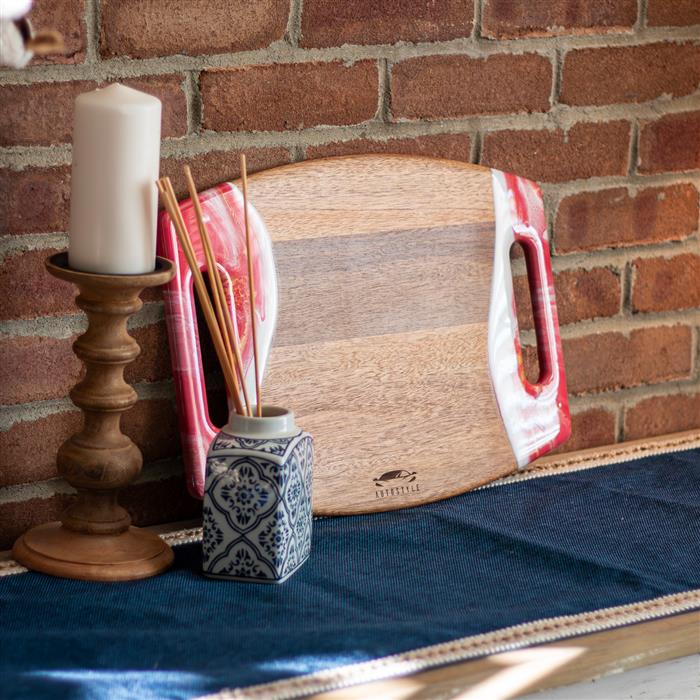 XL Curved Acacia Board With 2 Handles product photograph