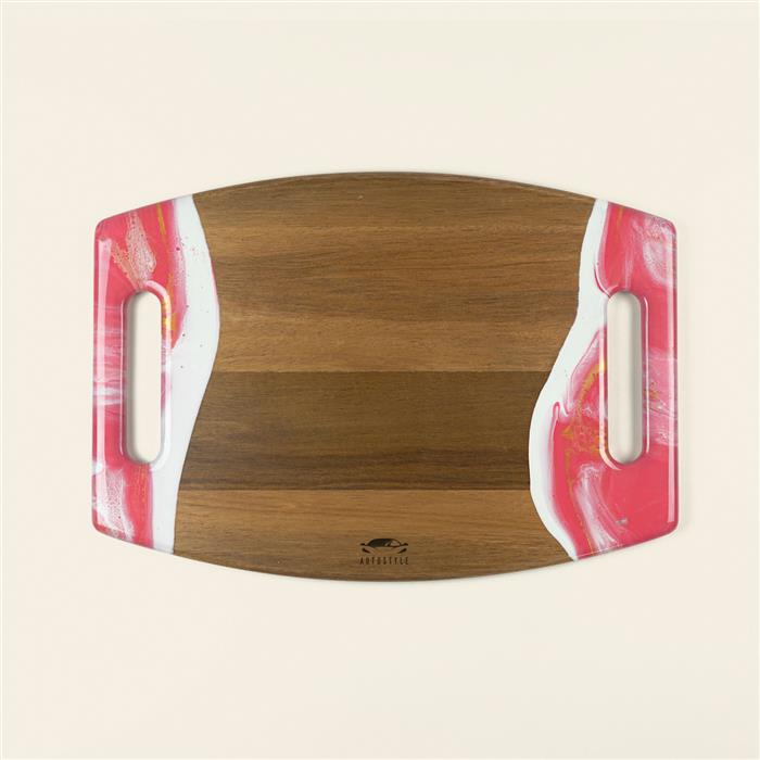XL Curved Acacia Board With 2 Handles product photograph
