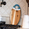 Medium Oval Acacia Board With Dip Holder