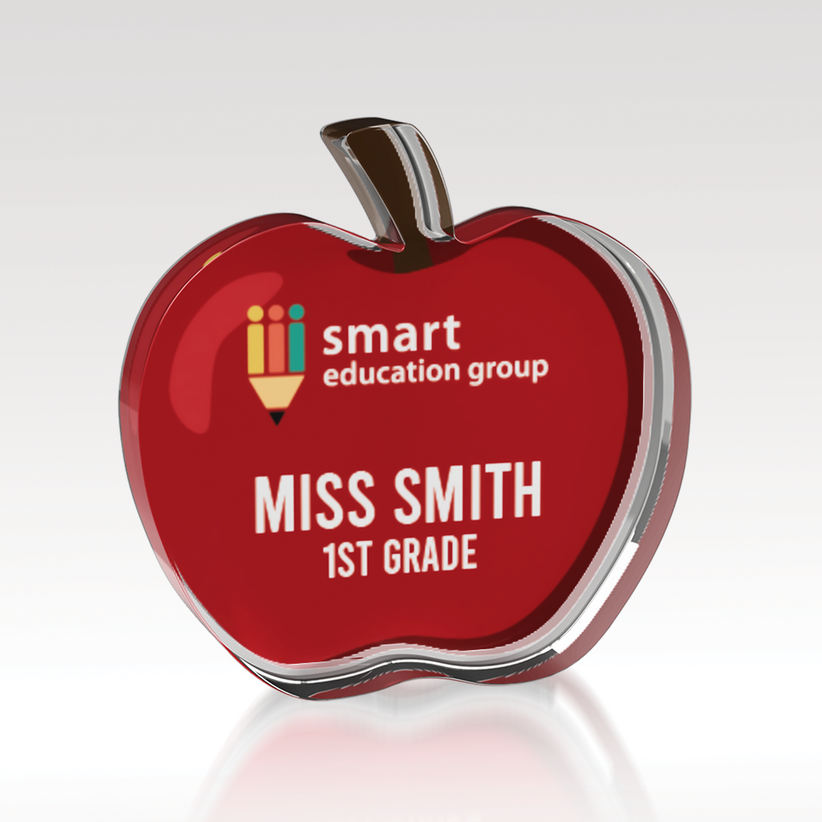 Acrylic Apple personalized example