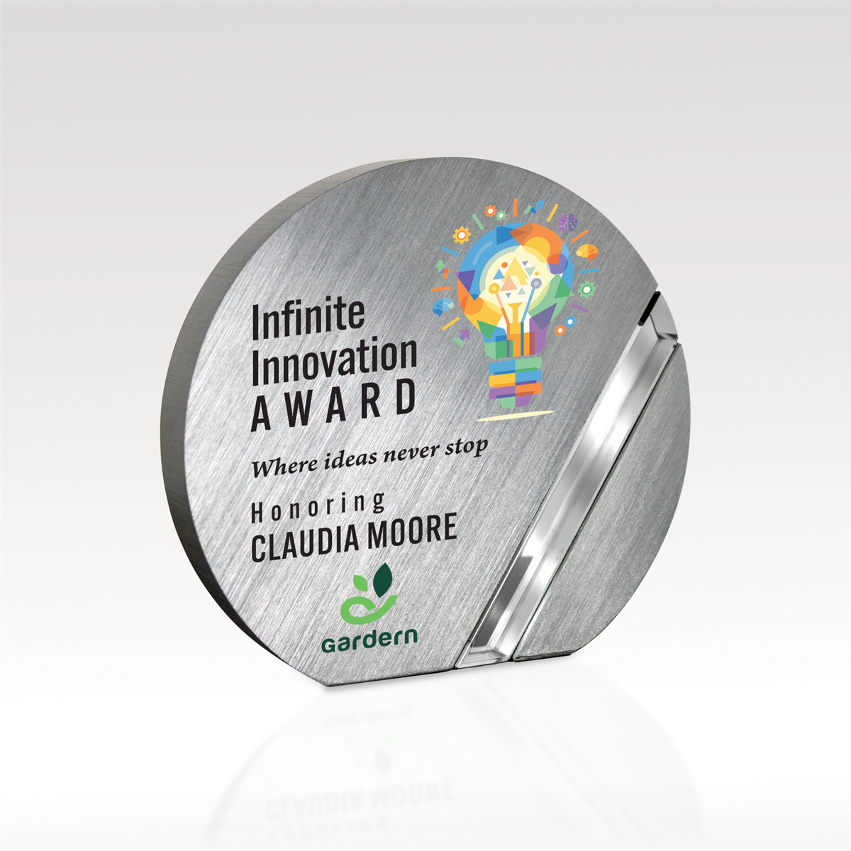Bristol personalized award example