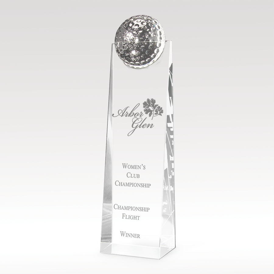 Golf Tower Award personalized example