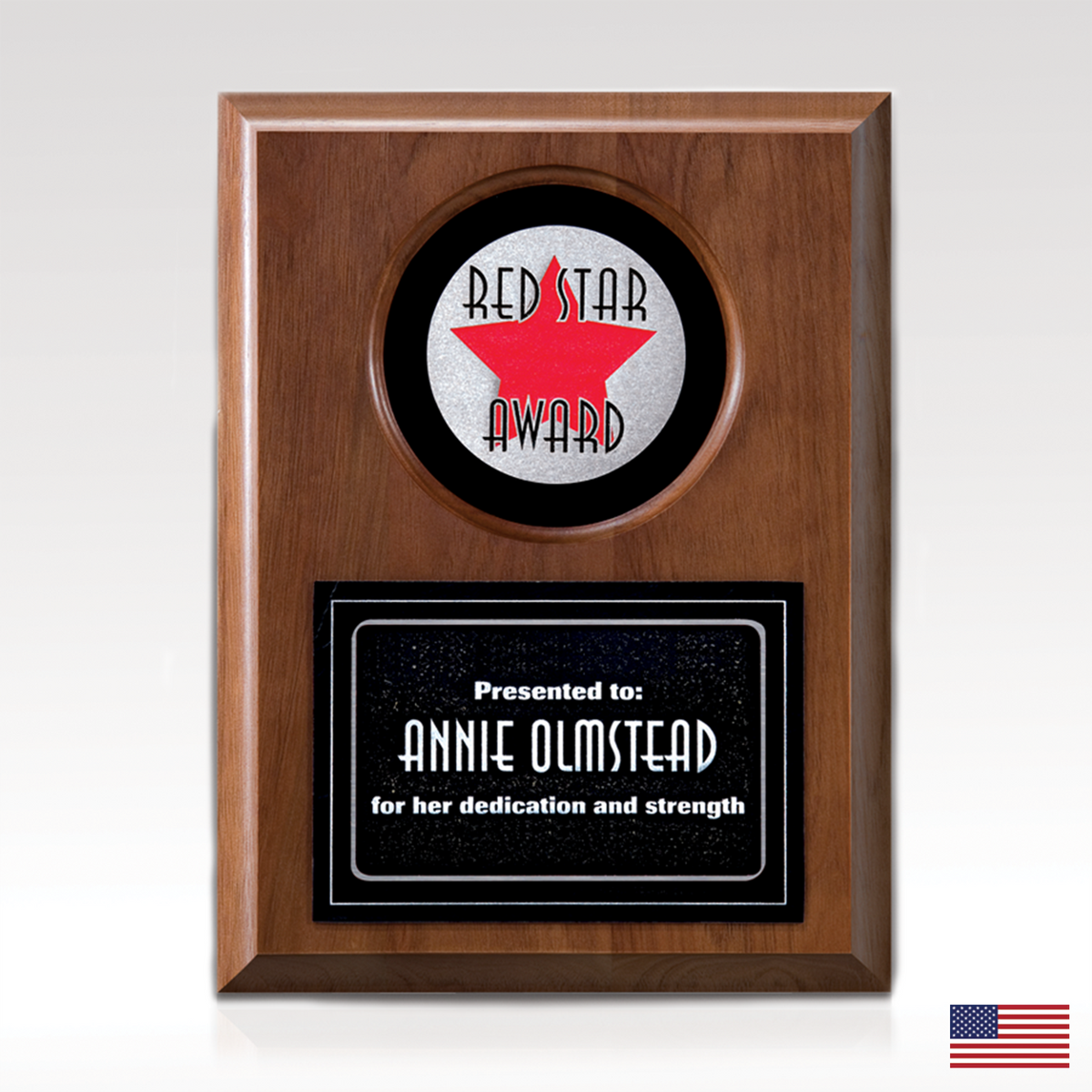 Unitas II personalized award example