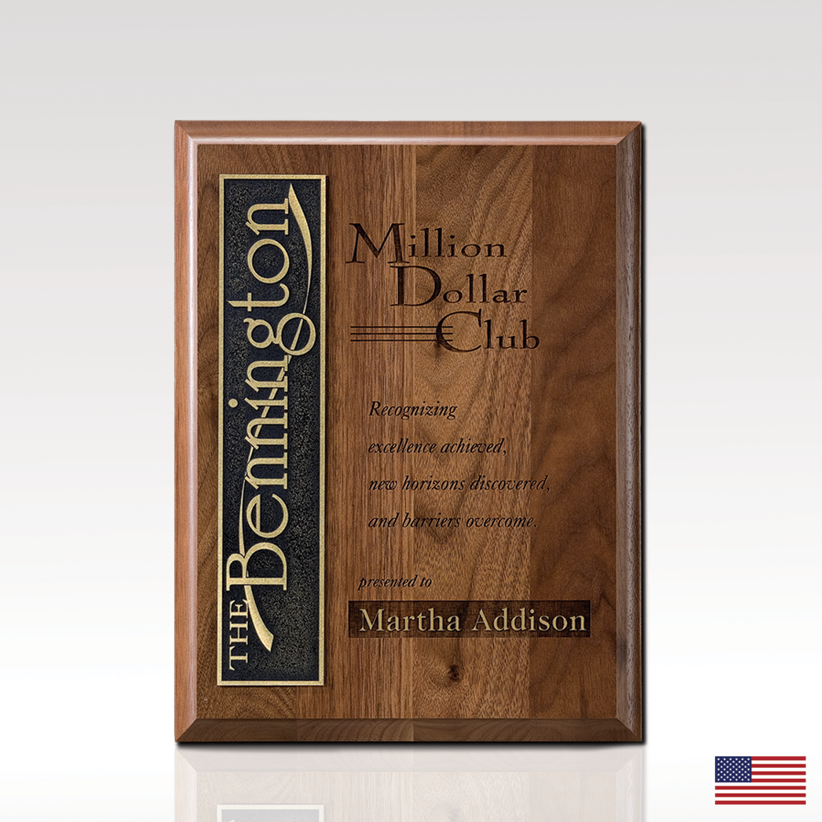 Jasper personalized award example