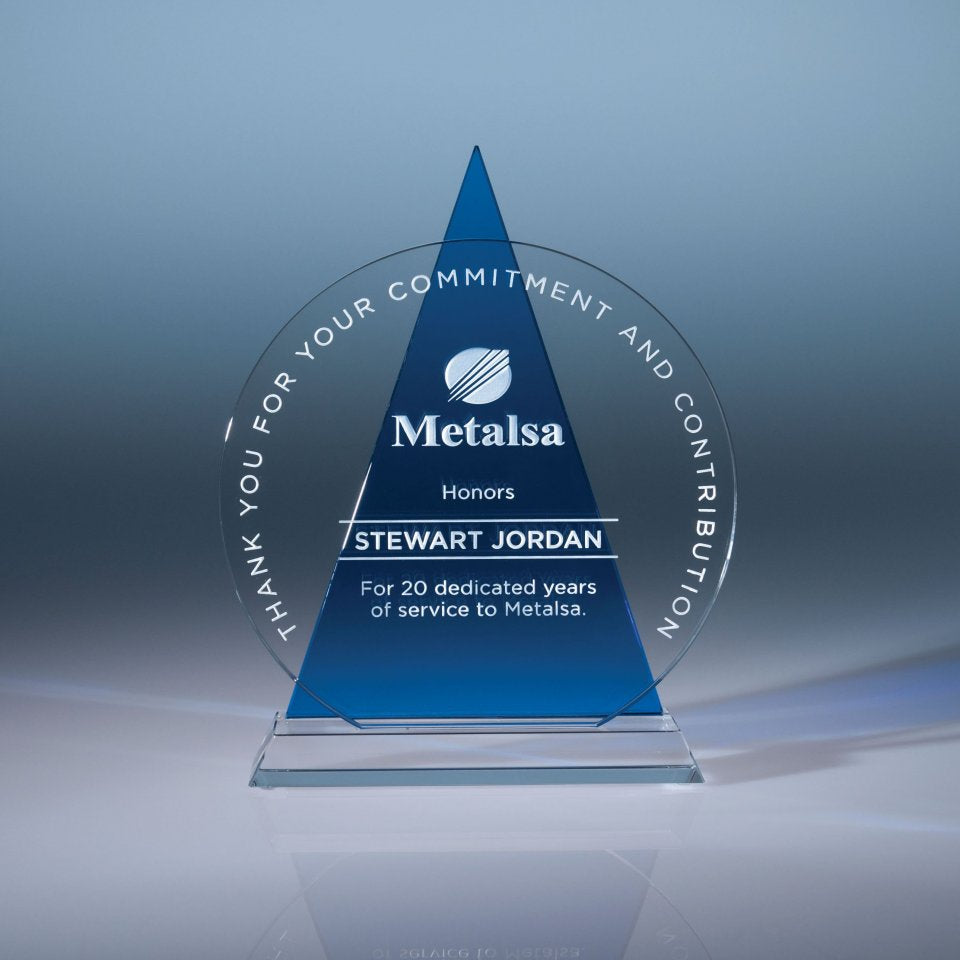 Icon Blue Crystal Award