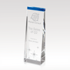 Voyager Sapphire Accent Crystal Award