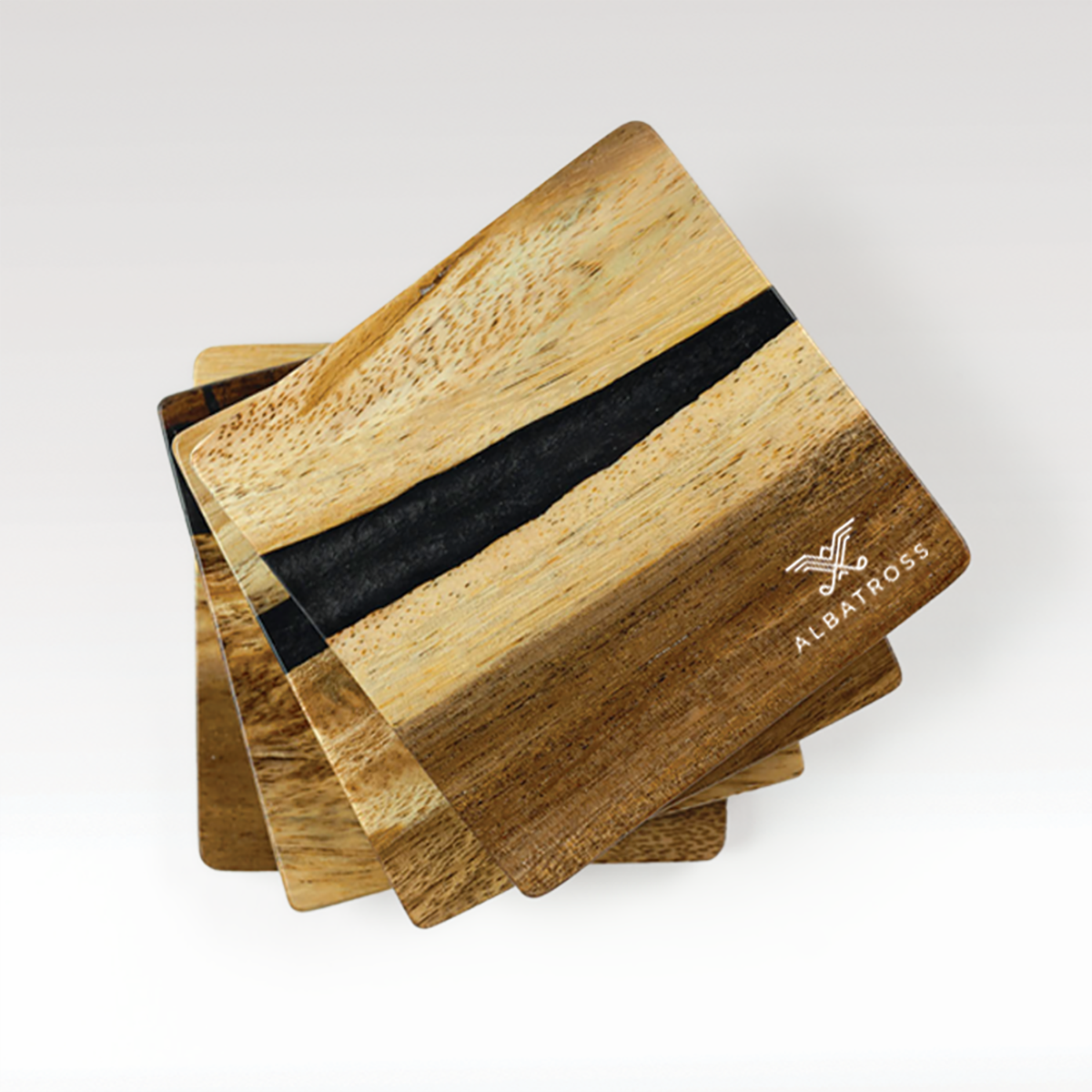 Acacia Coaster Set product view