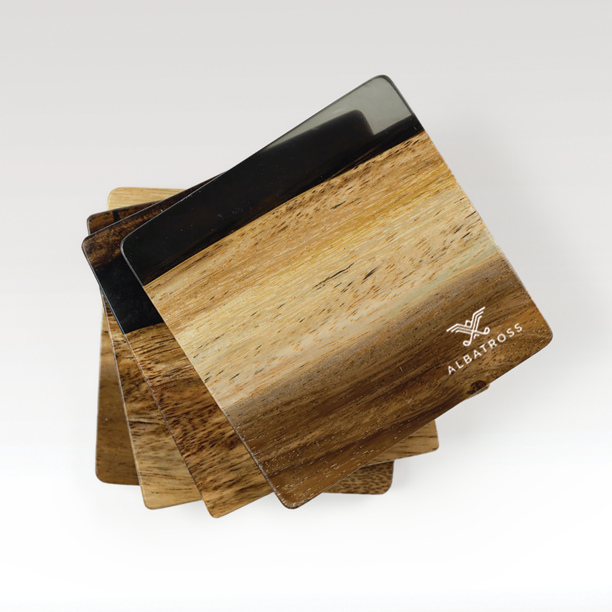 Acacia Coaster Set