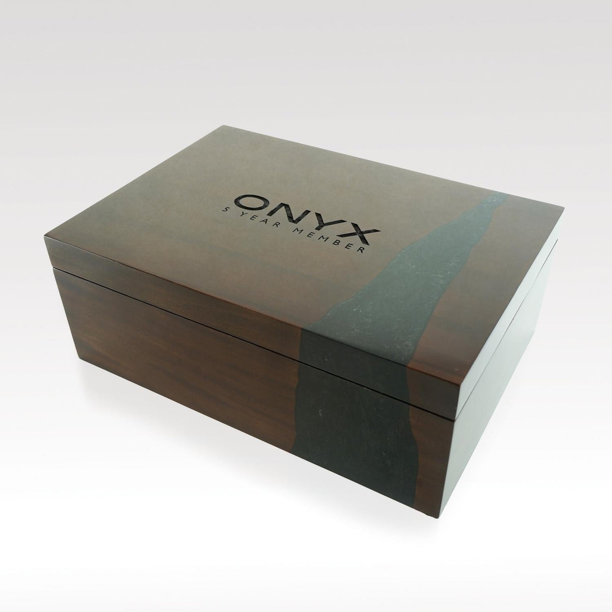 Mesa Well Mahogany Wood and Resin Box product view
