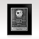 Silver Deep Relief / 8" x 10" / Black