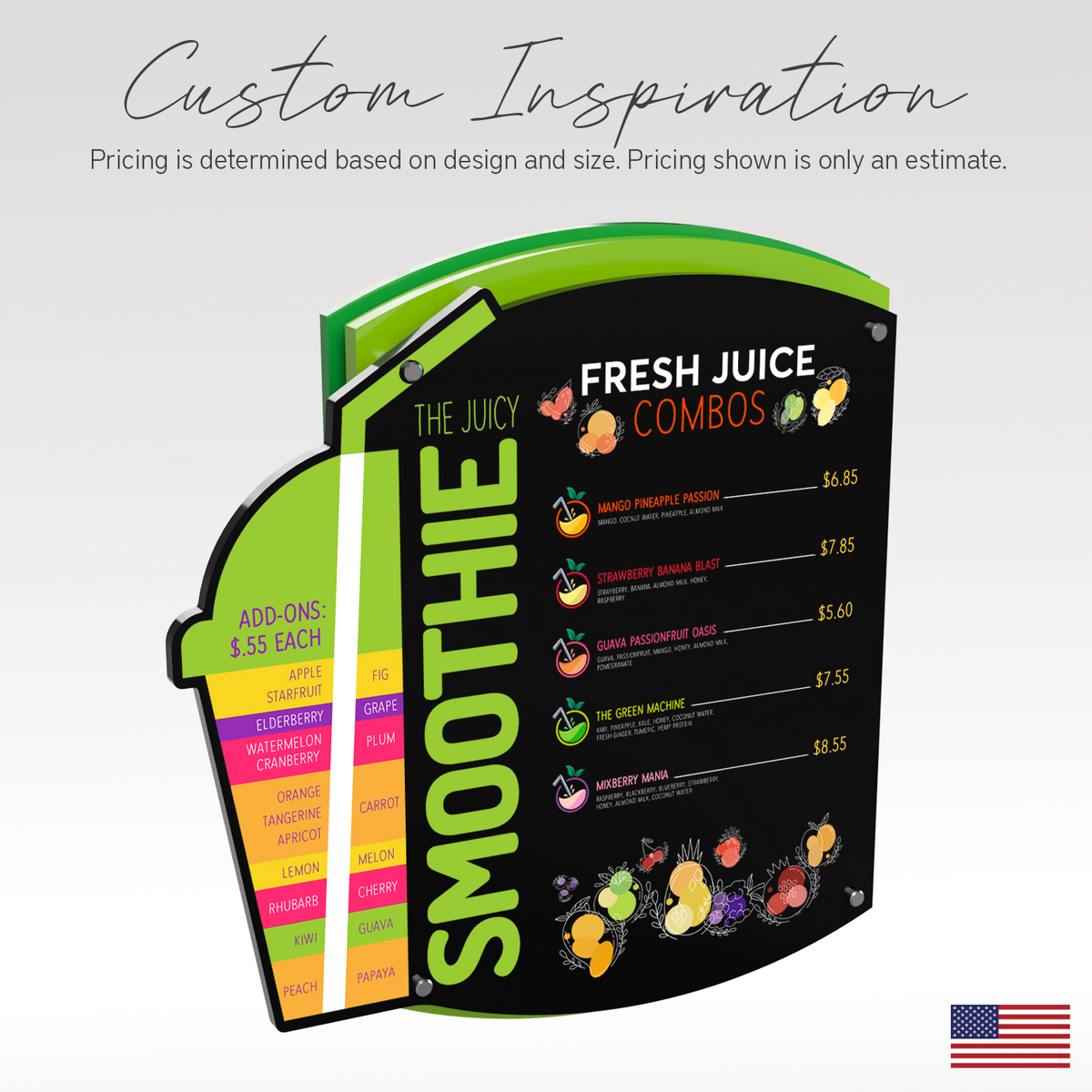 Custom Cut Acrylic product view