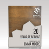 Fusion Wood and Acrylic Plaque — Shape and Stain Options