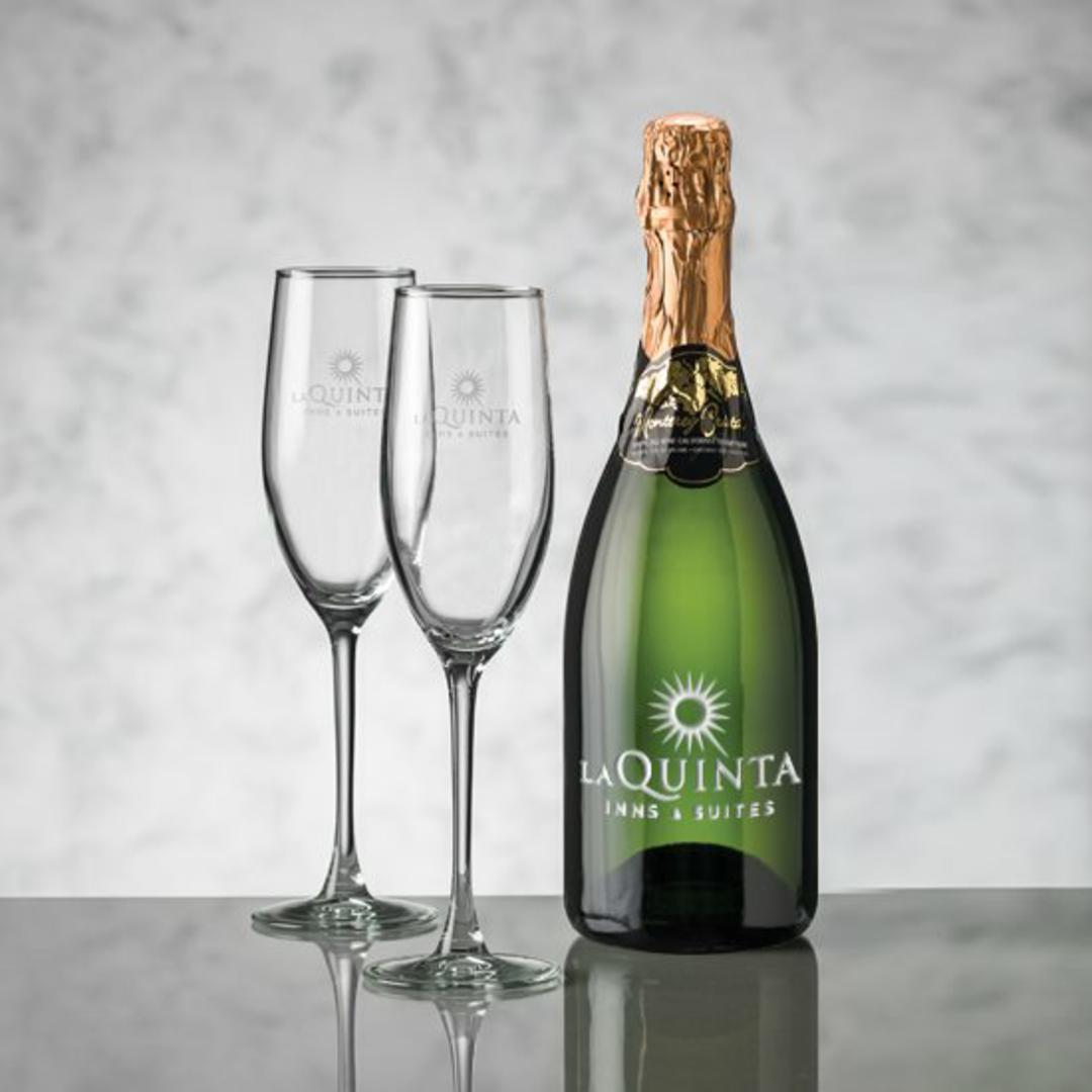 Connoisseur Wine Bottle & Flute Gift Set