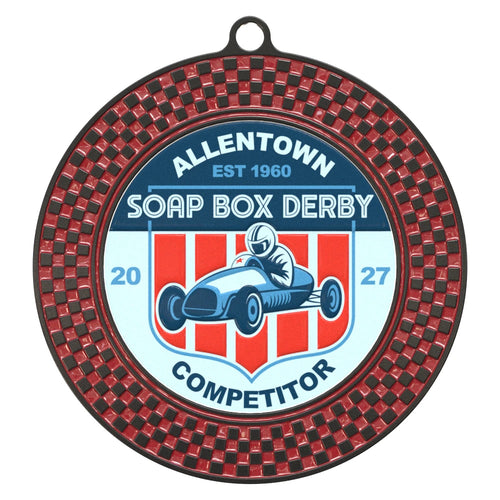 Express Checkered Flag Medallion (3")