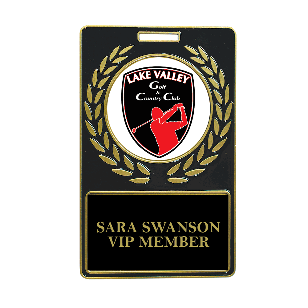 Express Black Rectangle Bag Tag