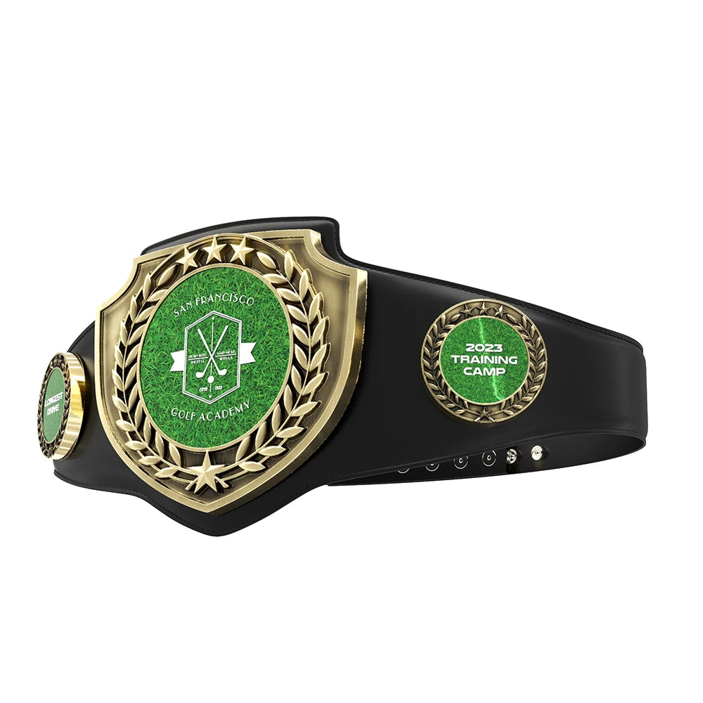 Express Antique Shield Championship Belt in Black