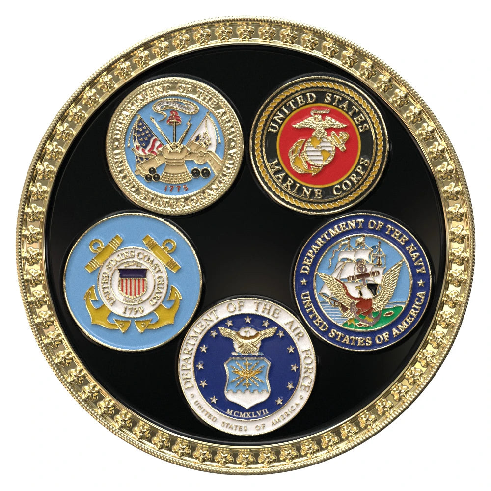 Express Texture Tone® Military Coin (All 5 Branches)