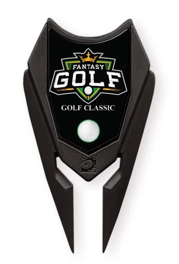 Express Black Tribal Golf Repair Tool with Ball Marker