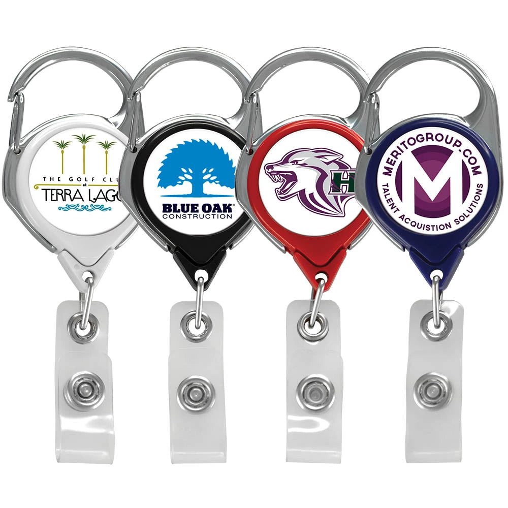 Express Carabiner Badge Reel w/ Belt Clip
