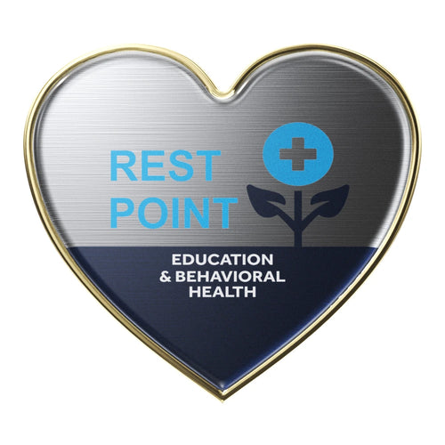 Express Heart Shaped Lapel Pins