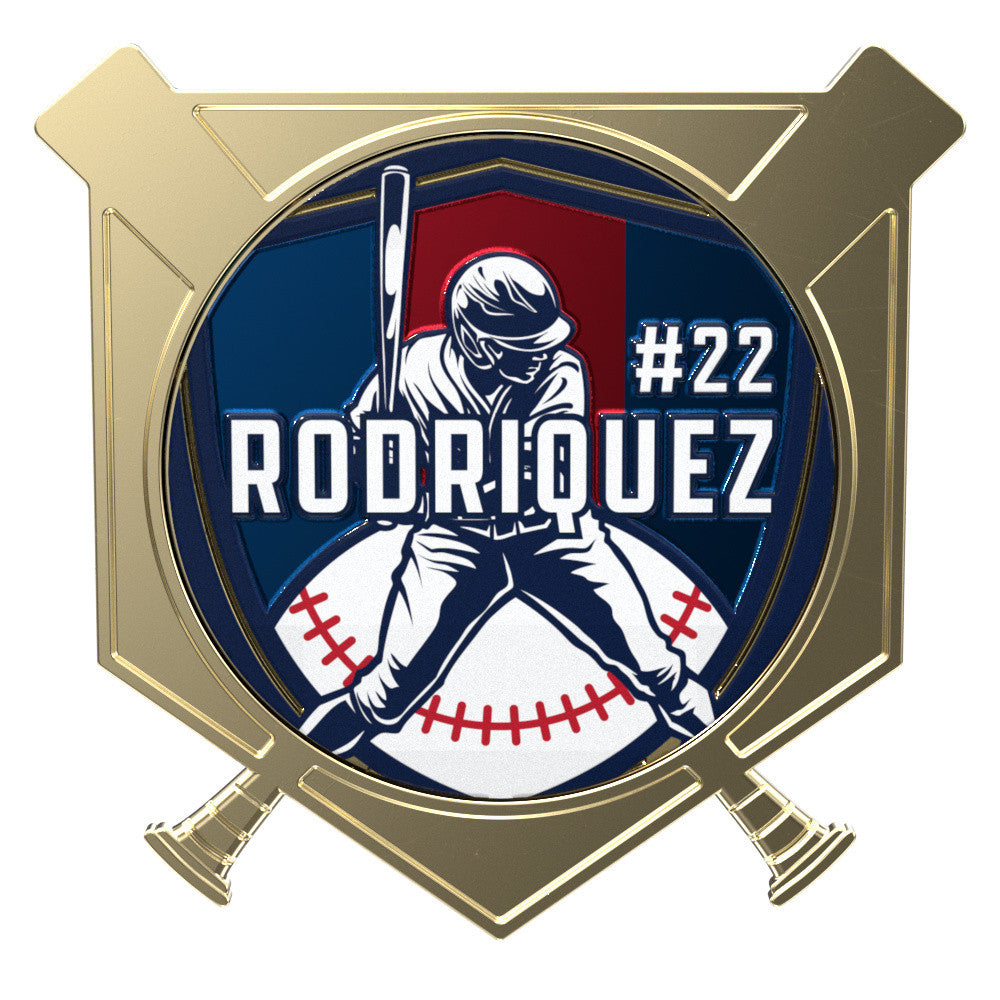 Express Baseball Home Plate Trading Lapel Pin (2")