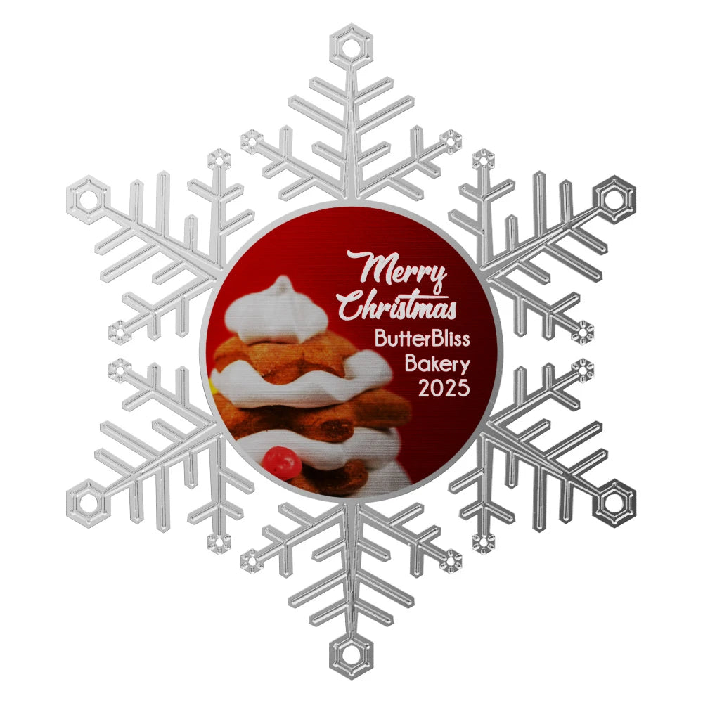 Express Silver Snowflake Holiday Ornament