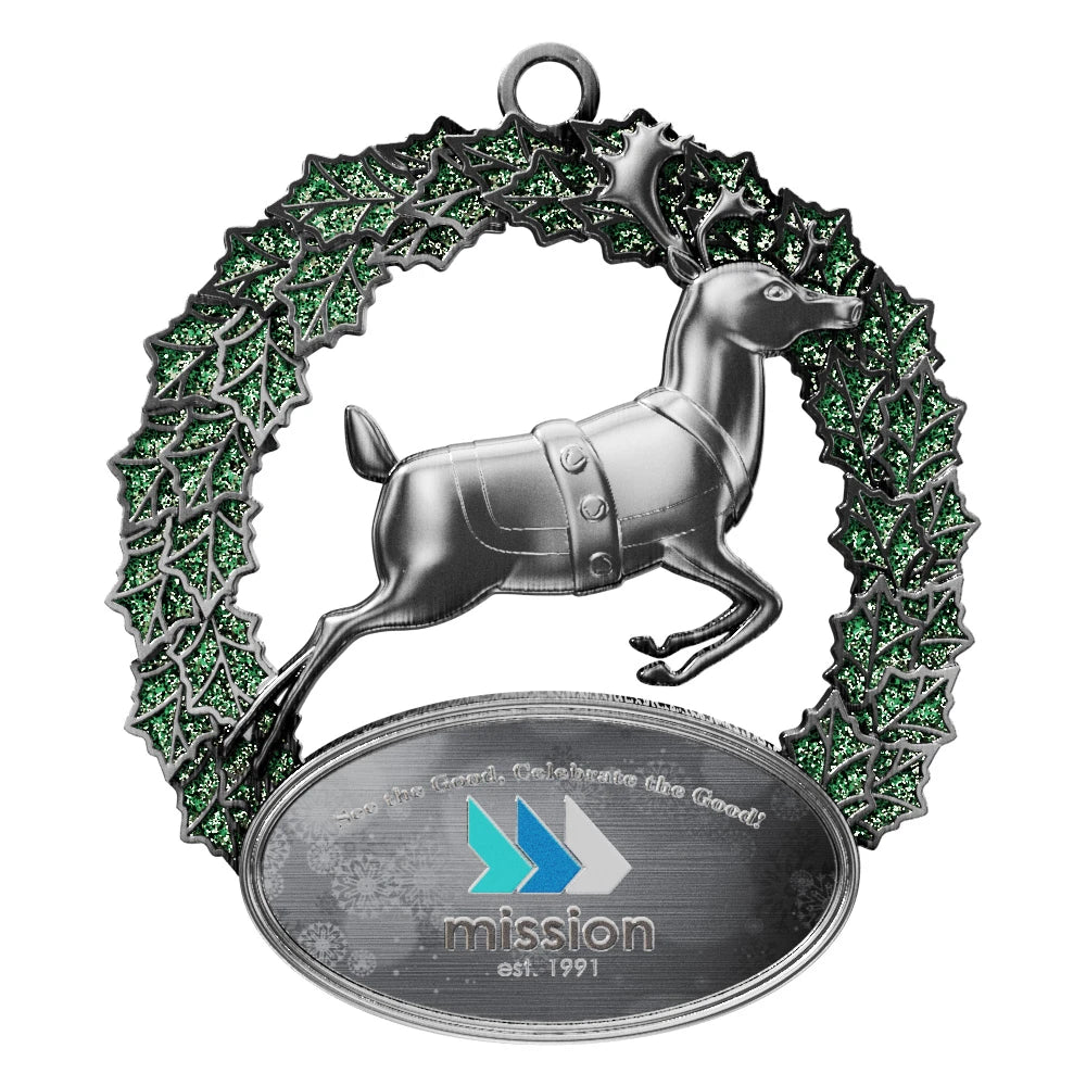 Express Reindeer Holiday Ornament