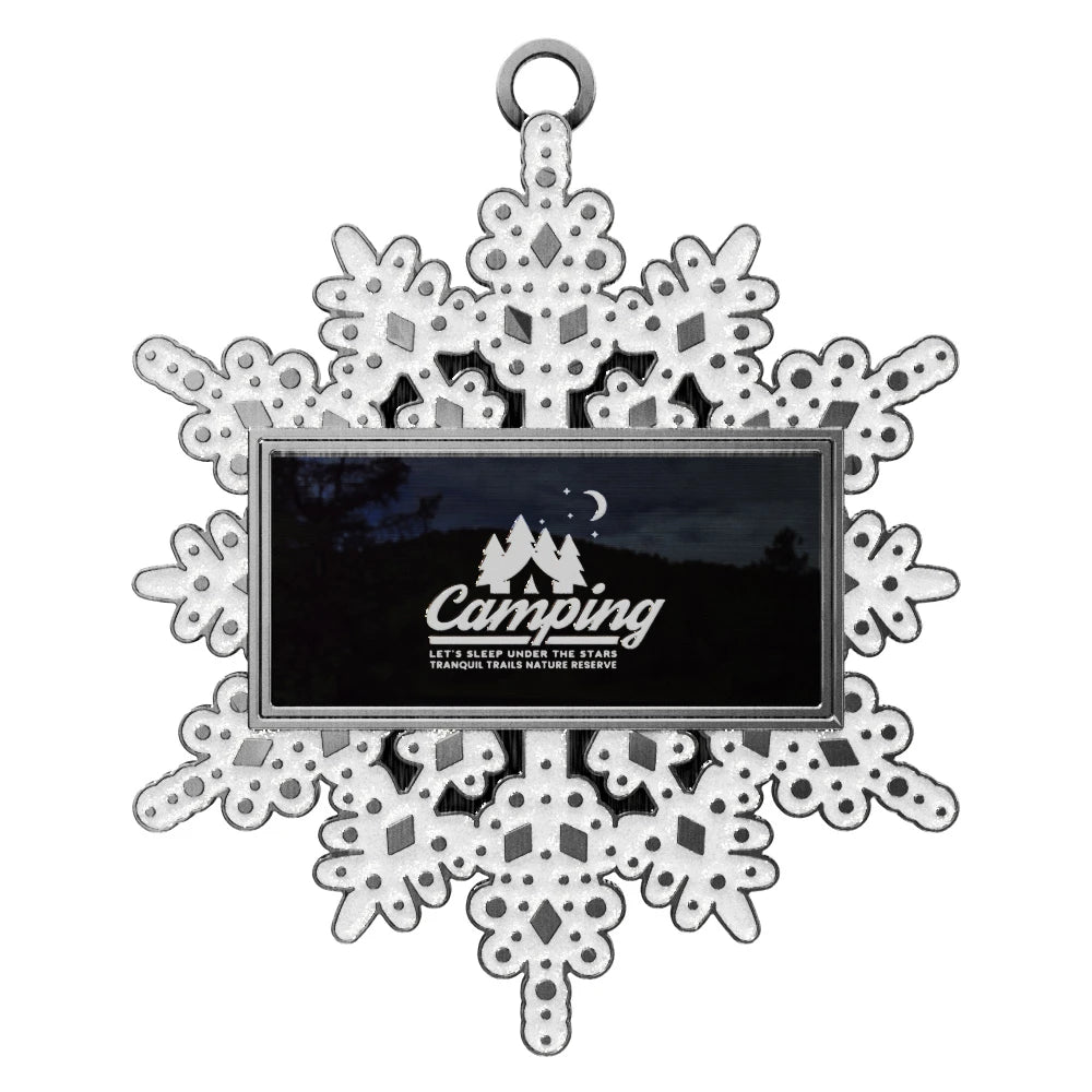 Express Snowflake Holiday Ornament