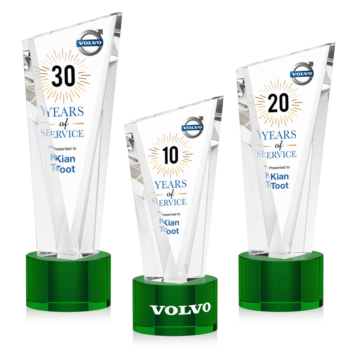 Plymouth VividPrint™ Award on Marvel Base - Green