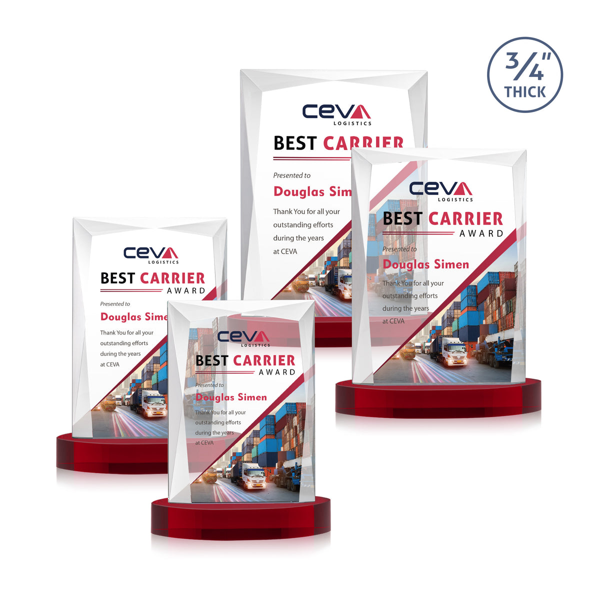 Messina VividPrint™ Award on Alberton - Red