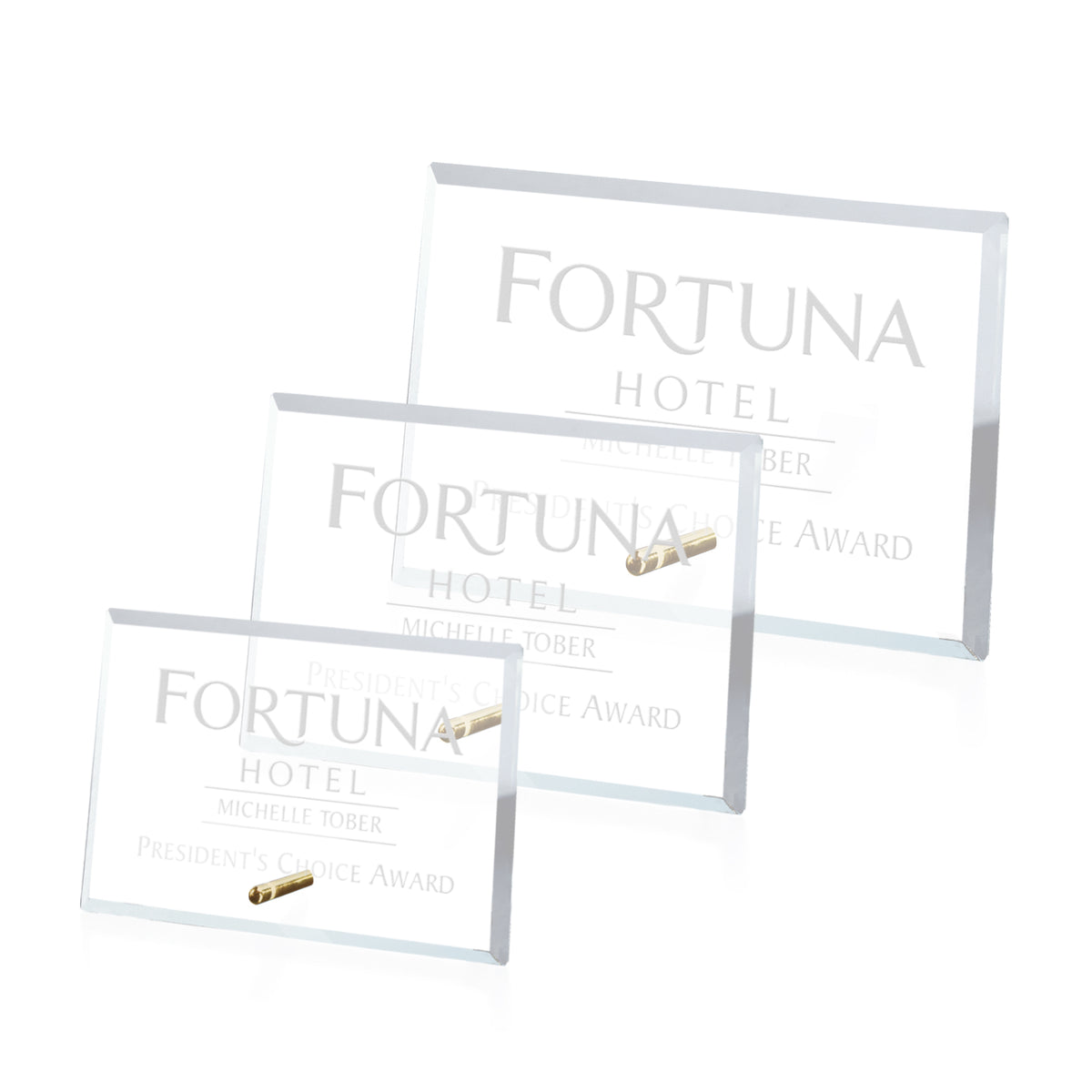 Windsor Rectangle Horizontal Award - Gold