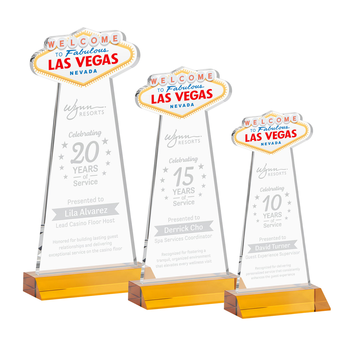 Las Vegas Award - Amber