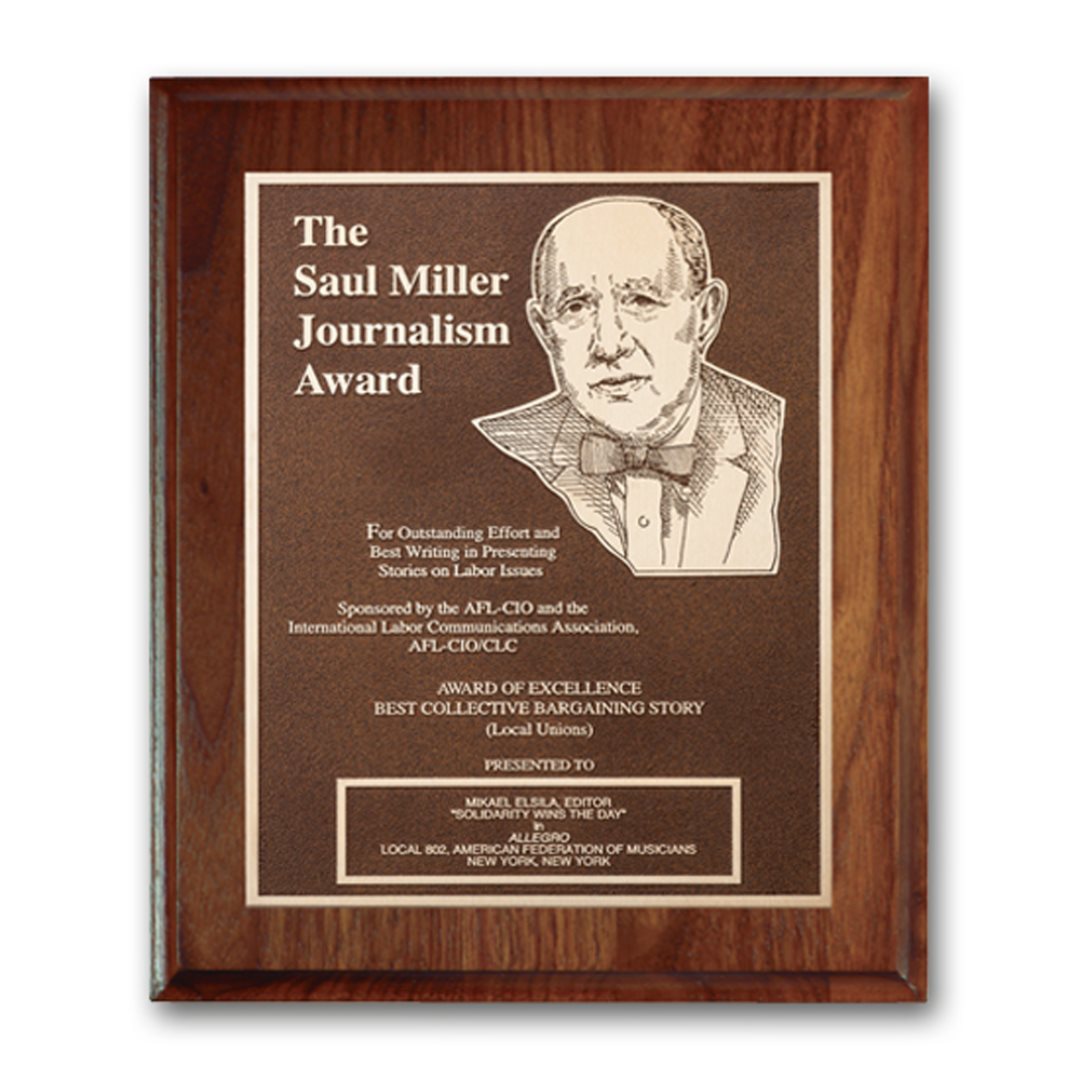 Double Etched Plaque — Style and Size
