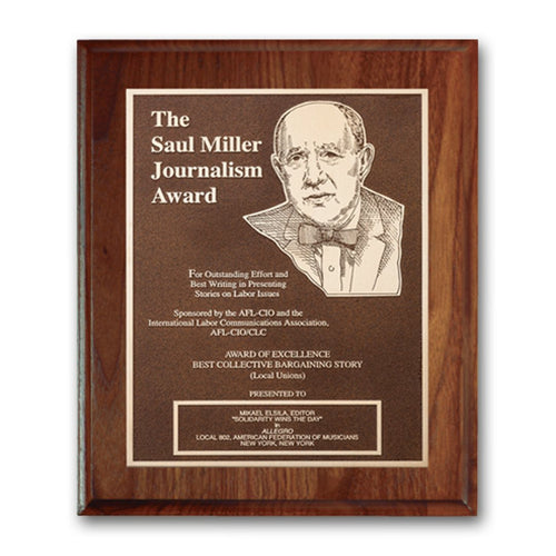 Double Etched Plaque — Style and Size