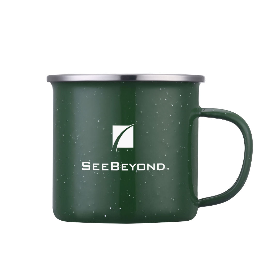 Klimt Enamel Speckeled Mug - 16oz — Green — D847-GN