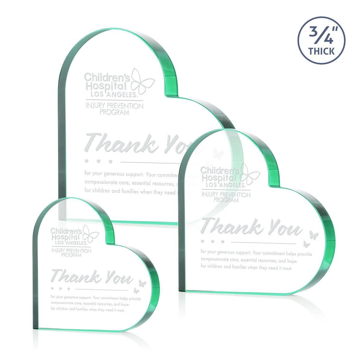 Davina Heart Award - Emerald