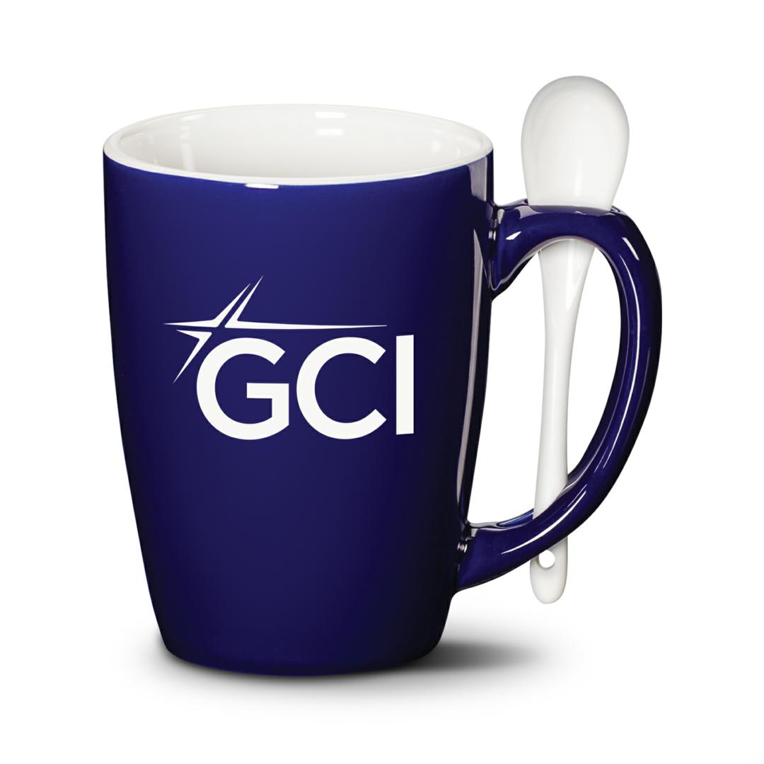 Winfield Mug & Spoon - 15oz — Cobalt — DCC1081-CO