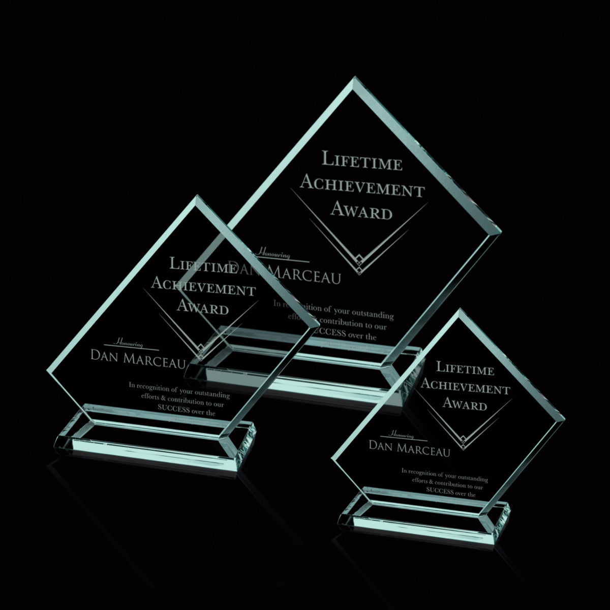 Dunlop Award — Jade or Starfire Glass